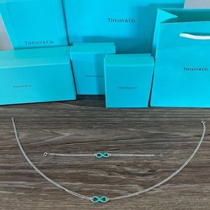 Tiffany & Co. Infinity Necklace and Bracelet